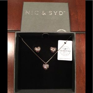 Petite Crystal Heart Set